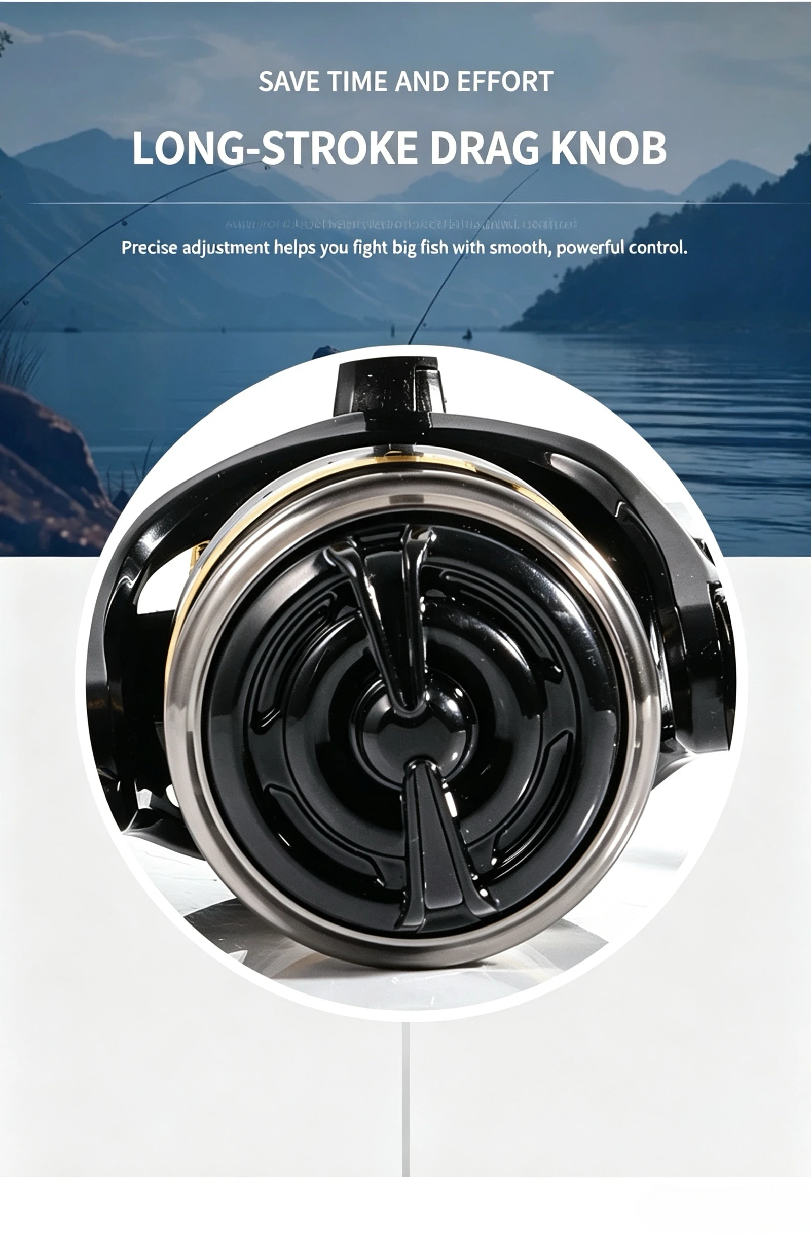 Full Metal Spinning Reel, Long Cast Universal Fishing Reel, Marine & Yacht Accessories for Sea Fishing and Lure Fishing view 4