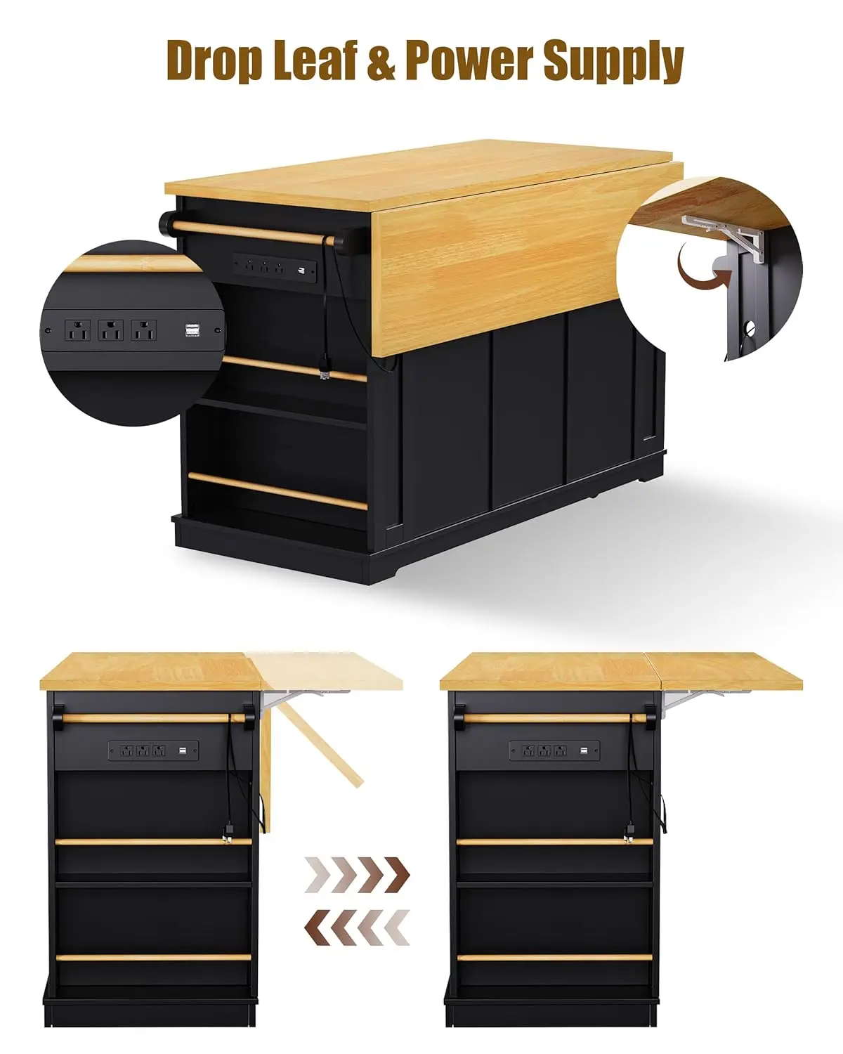 Thumbnail 3 - #4 Trending Kitchen Island Carts Right Now
