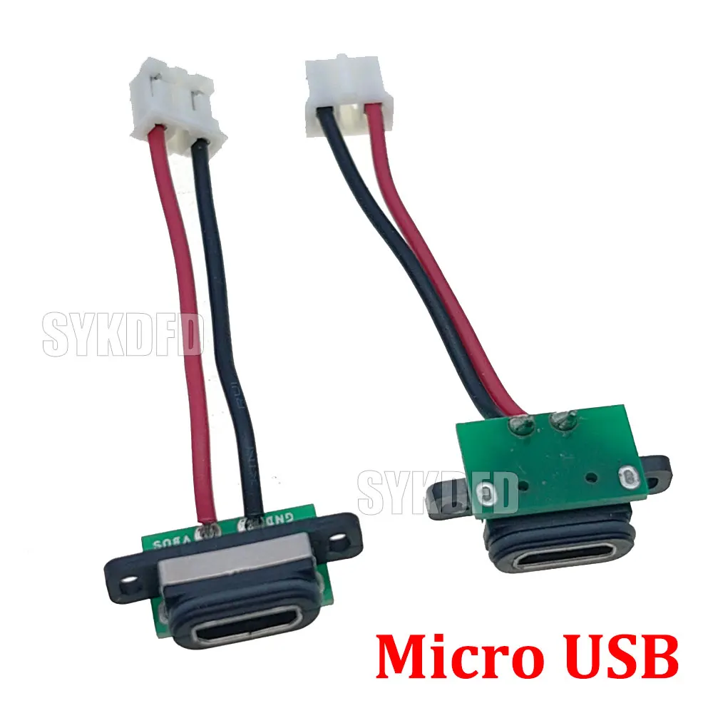 

1Pcs USB to PH2.0 5 Pin Micro USB Connector 2P Welding Wire Female Connector Cable For Mobile Phone Charging