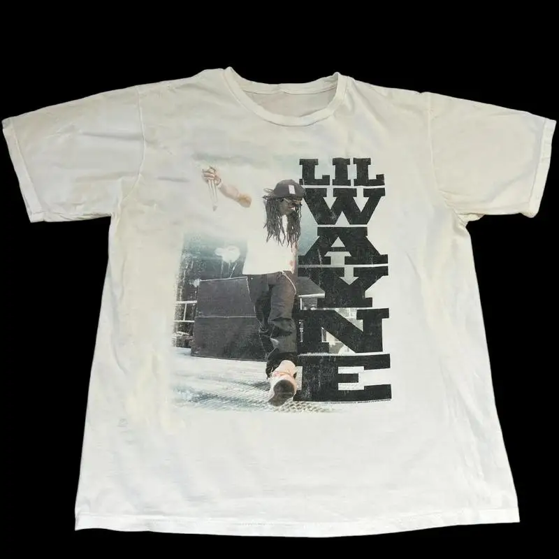 Unisex S-5XL Lil Wayne Graphic Live On Stage Gift FOr fan Cotton Shirt TU922