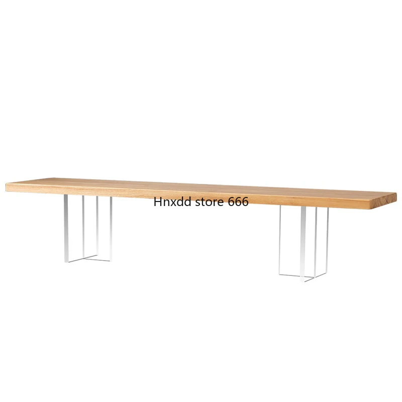 Nordic all solid wood dining table ash wood simple furniture