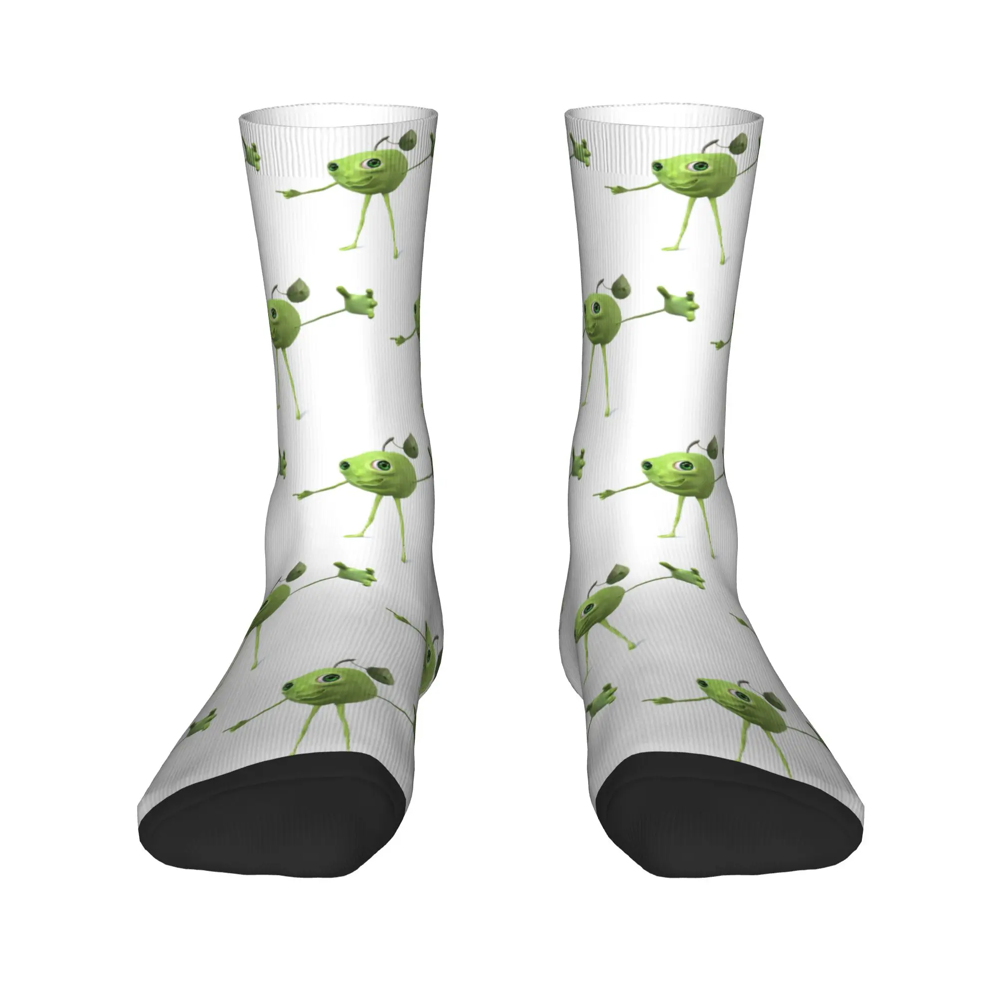 Funny Silly AI Apple Gen Z Meme Brainrot Humor Fruit Lovers Socks  Non Slip Stockings Men's Warm Soft Sports Socks Autumn Socks