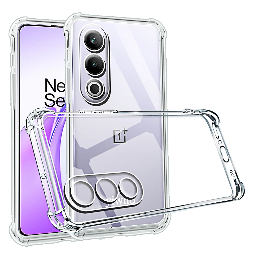 Shockproof Phone Case For OnePlus ACE 3V 3 2 2v 2 Pro Transparent Clear 12 12r 11t 10t 150w Soft TPU Back Protective Covers