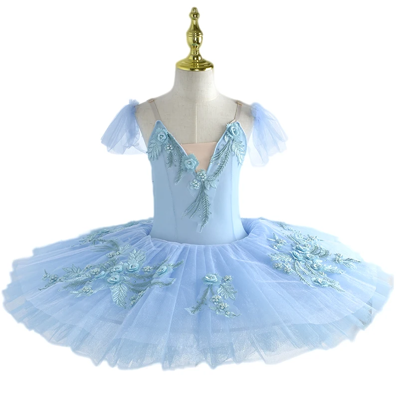 Children Professional Ballet Tutu For Kids Girls Red Swan Lake Ballet Dance Clothes Adult Pancake Ballerina Figure Skating Dress