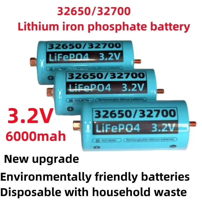 New screw head 32650/32700 3.2V lithium iron phosphate battery 6000mah power storage cell solar 32700 lithium-ion battery