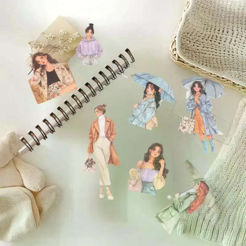 20 pz/set adesivi di cancelleria Kawaii Urban Spazzatura Journal Planner adesivo decorativo Scrapbooking decalcomanie fai da te