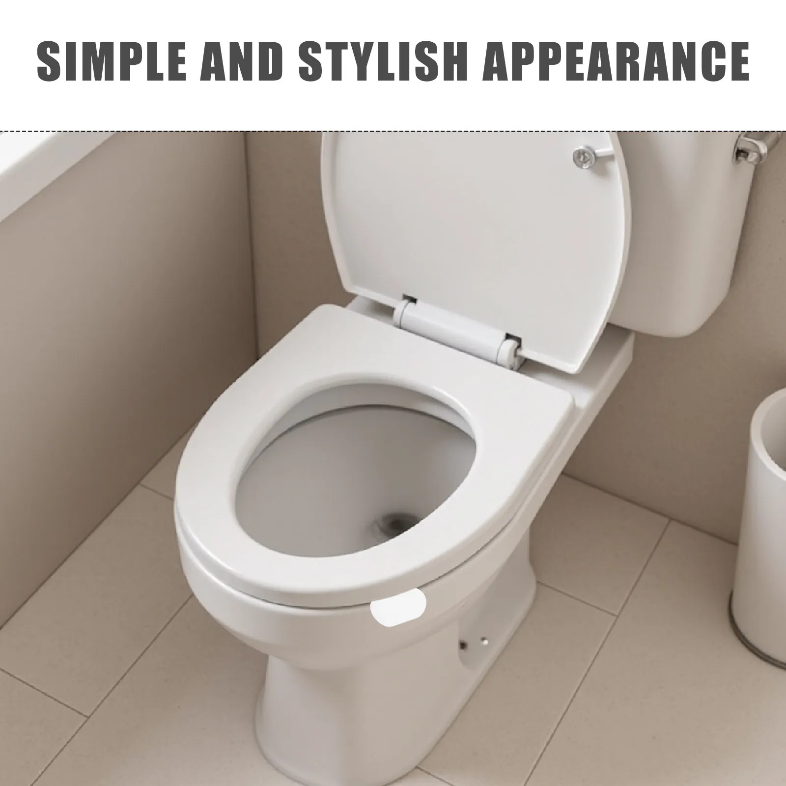 12Pcs Self Adhesive Toilet Seat Lifter Handle White Touchless Toilet Lid Lifter for Hotel Office Public Restroom Hygienic