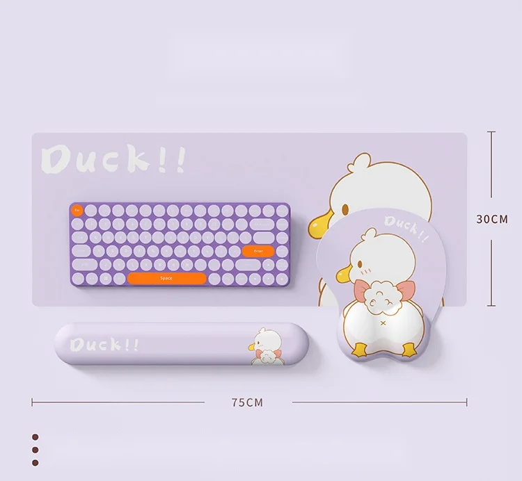 Niedliche Enten-Handgelenkauflage, Ergonomisches Mauspad für Büro und Gaming, 5 Multi-Konfigurationsoptionen – Detail 6