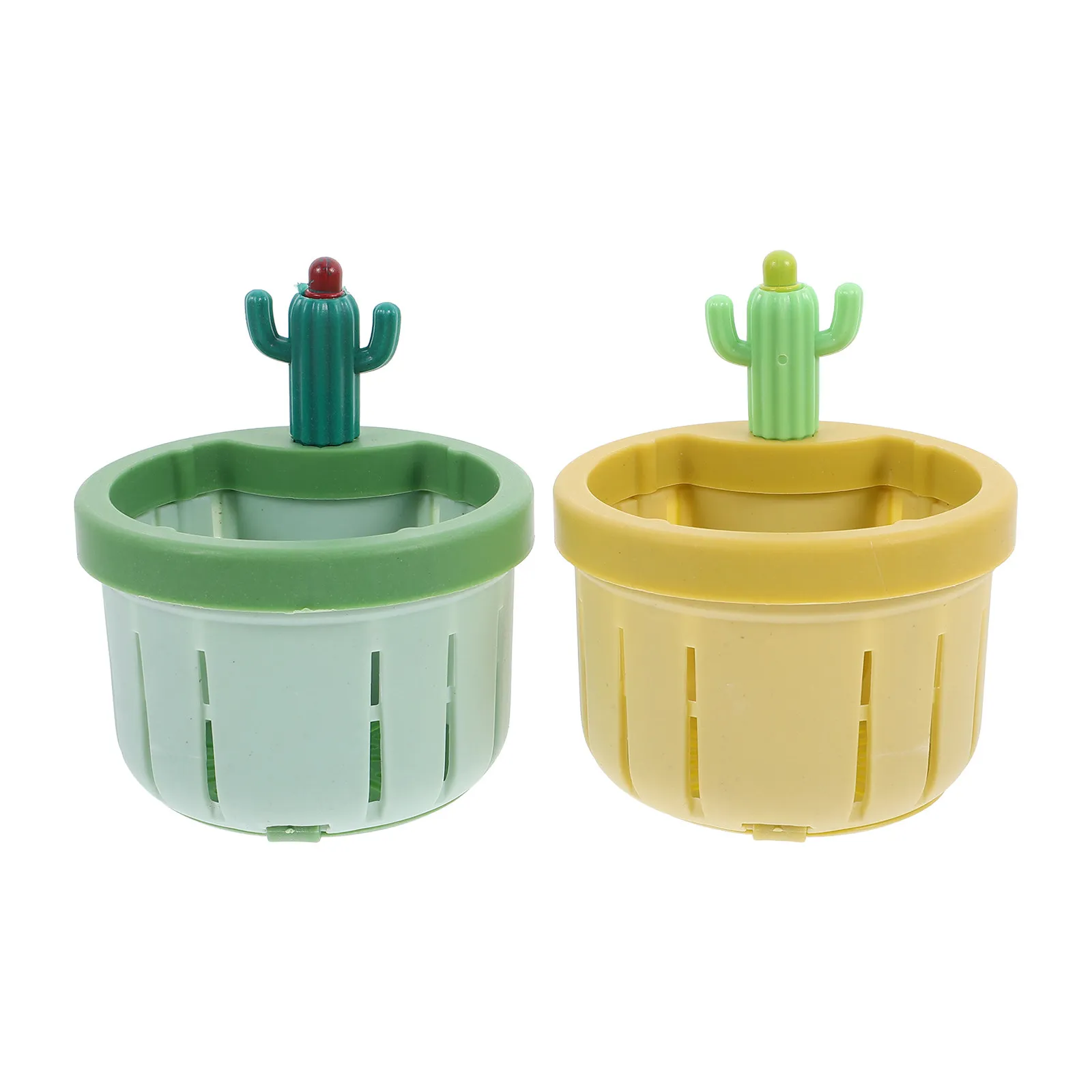 

Комплект из 2-х прочных сливных фильтров-корзинок для раковины из полипропилена, в форме кактуса, для кухни, улавливающих волосы, легко моются, минималистичный дизайн