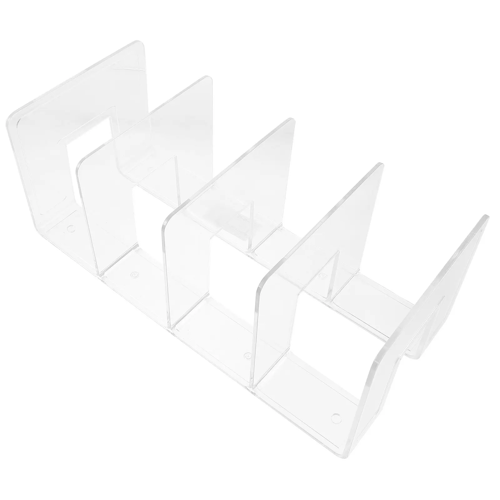 

Acrylic Bookend Set for Desk Bookshelf Organization Heavy Books Storage Office Home Decor Clear Book Ends Multi-Function Book