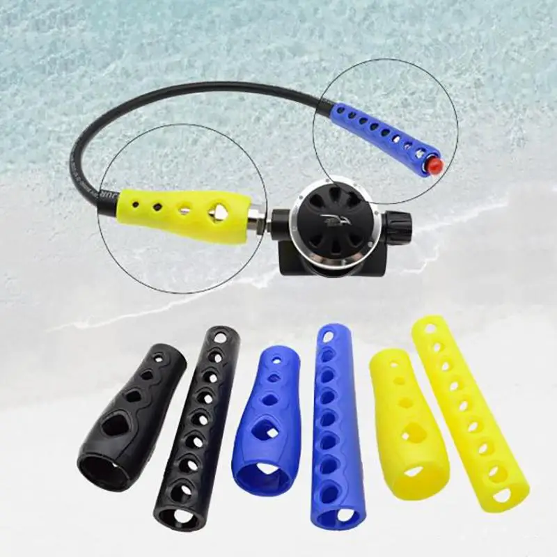 Scubas Diving Regulator Hose Protector Anti-Kink Cover 2nd Stage/LP Hose PVC Portable Vented Protective Sleeve Accessories