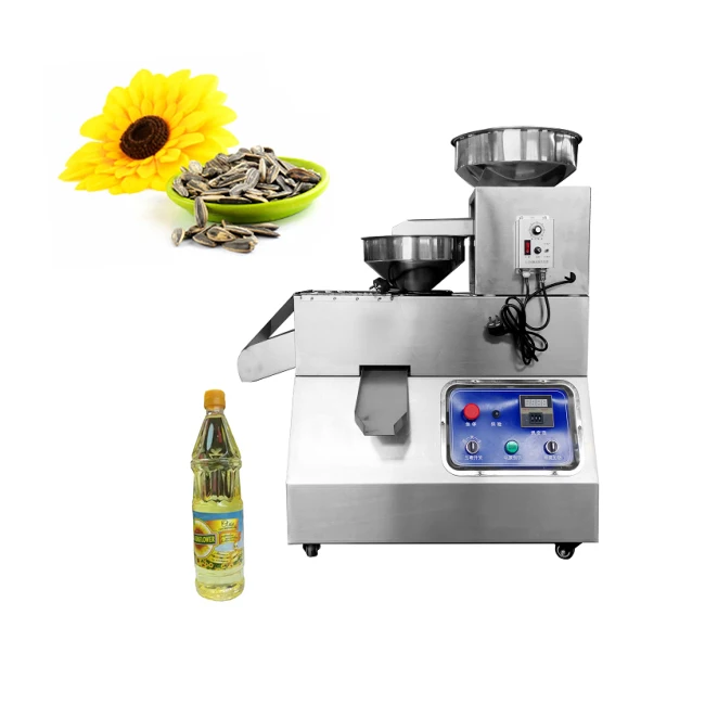 

Commercial 15-25kg/hour Peanut Oil press Sunflower Soybean Oil extraction machine HJ-P58