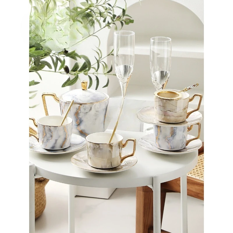 Coffee cup set gift box, light luxury, exquisite housewarming, newlywed girlfriend
