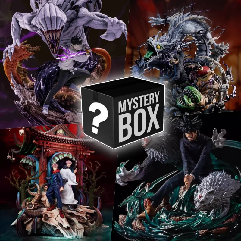 Jujutsu Kaisen Mystery Box 30cm Anime Mystery Figures Surprise Box Okkotsu Yuta Yuji Gojo Satori Megumi Lucky Blind Box Kid Gift