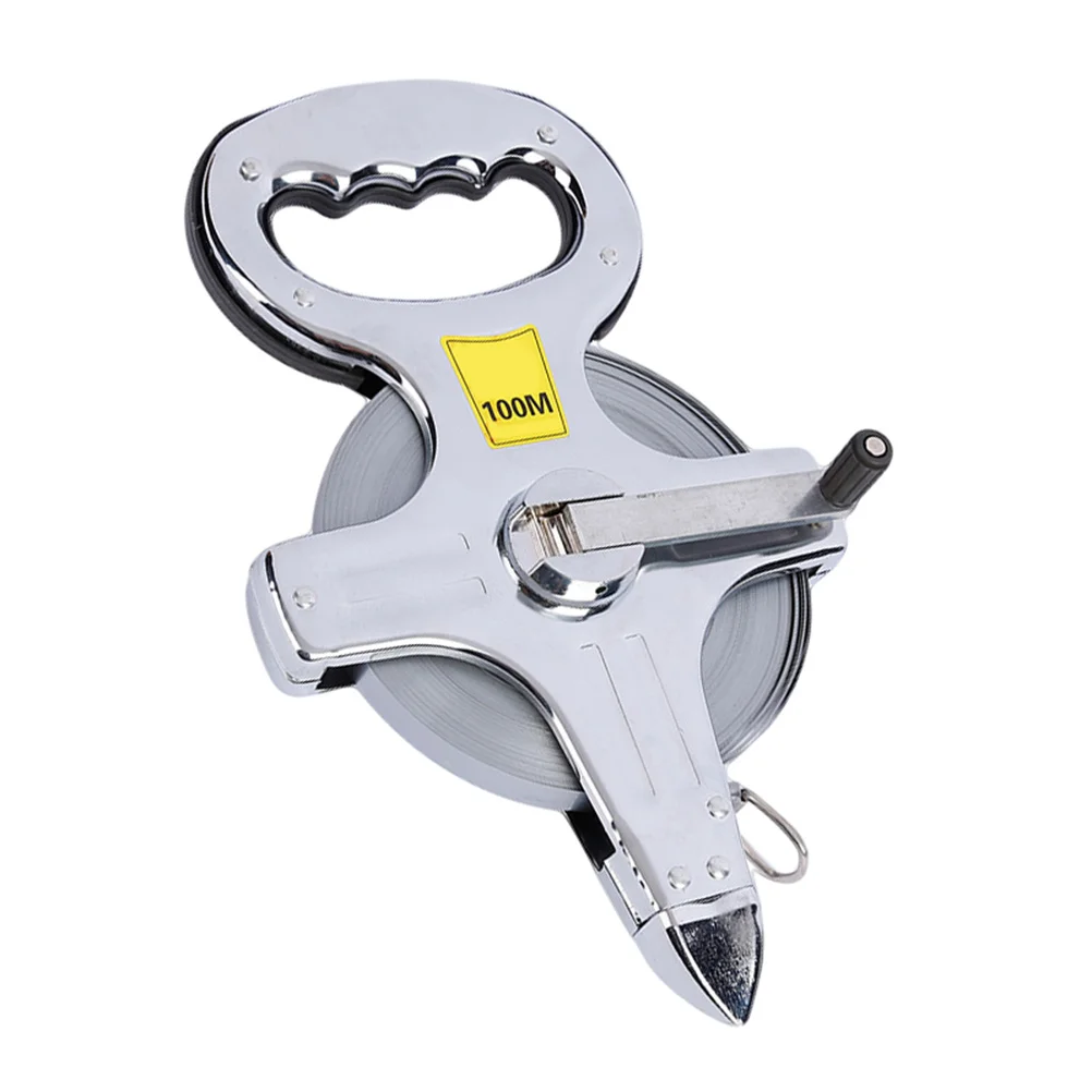 

100M Multifunctional Tape Measure Stainless Steel Plating Prong Ergonomic Design Measuring Tape for Construction DIY Carpentry