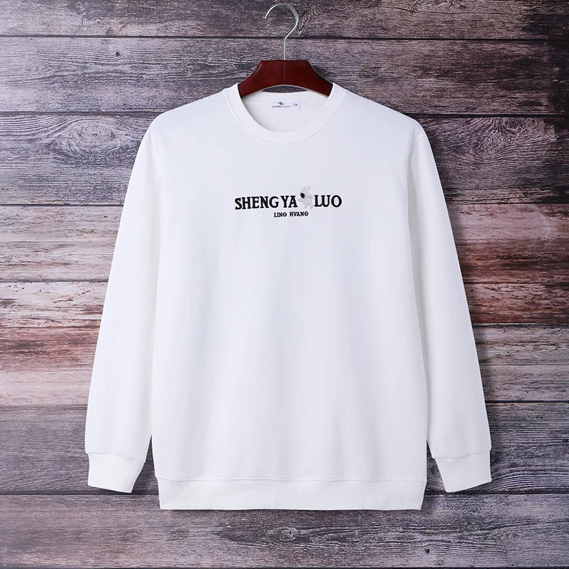 

Men's Loose Fit Crew Neck Hoodie Pullover Long-Sleeved Sweatshirt Korean Style Sports Clothing for New Autumn