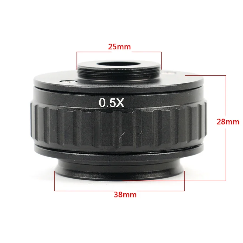 CTV 0.35X 0.5X 1X Focus Adjustable C Mount Adapter 38MM Ring For New Type Of Trinocular Stereo Microscope