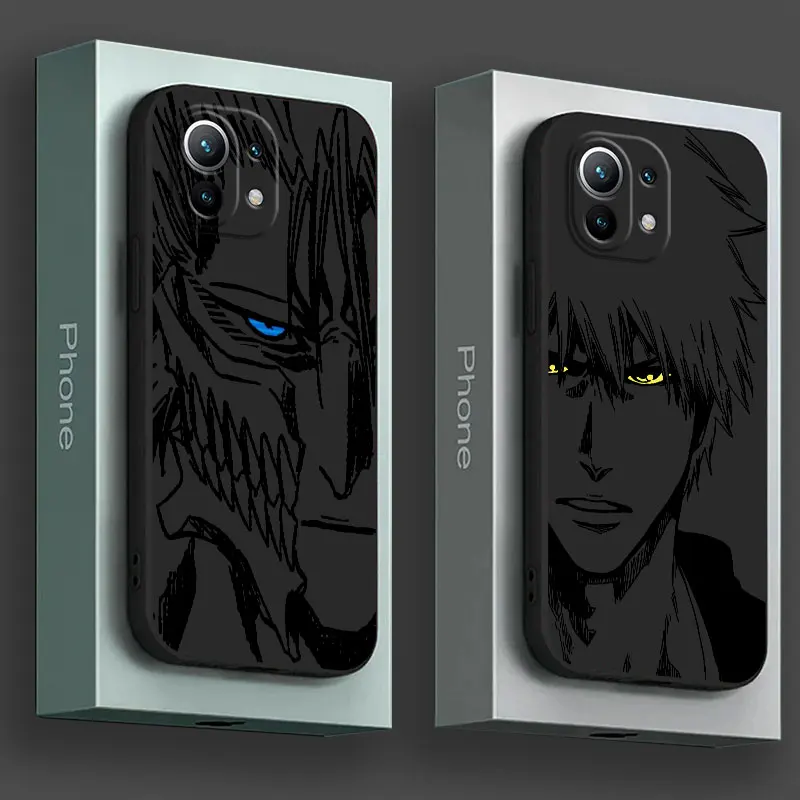 Grimmjows Ichigos Anime Bleachs funda de teléfono para Xiaomi Poco X7 M7 Pro X3 X5 X6 M5 F6 Mi F7 15 Ultra 14T 13T 12T 11T 10T Pro