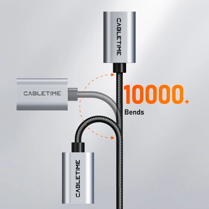 CABLETIME USB تمديد كابل USB 3.0 كابل 5Gbps موسع سلك البيانات للكمبيوتر التلفزيون الذكية PS4 X صندوق كابل يو اس بي تمديد سريع