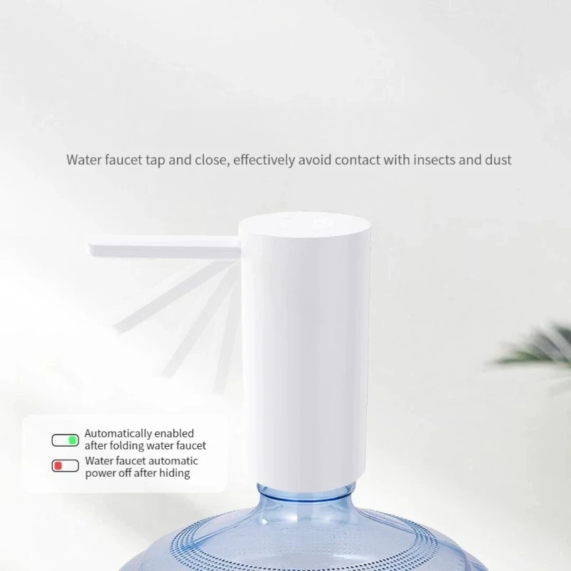 Xiaolang Portable Electric Water Dispenser Smart Automatic Drinking Water Pump USB Rechargeable for 5Gallon Bottle