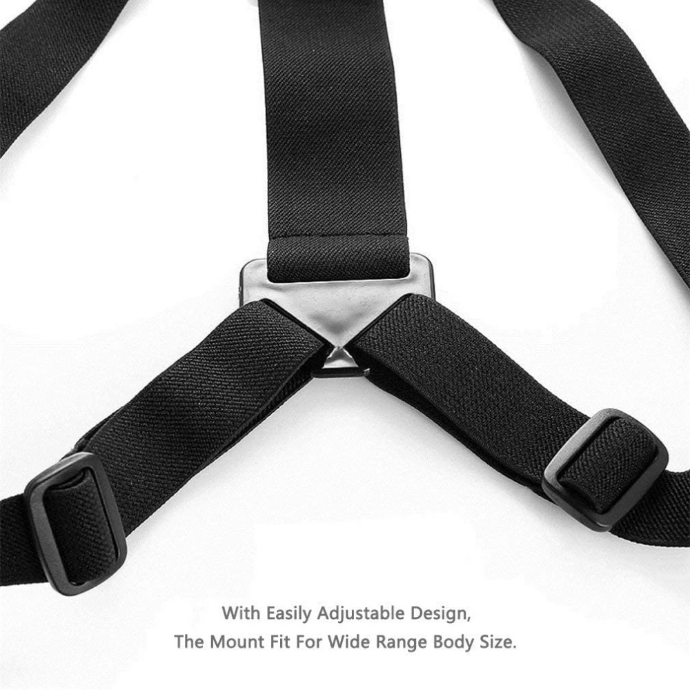 Straps Mount for Gopro Hero 12 11 10 9 8 7 6 5 4 Session 3 MAX Black Accessories Adjustable Chest Mount Harness Chest Strap Belt