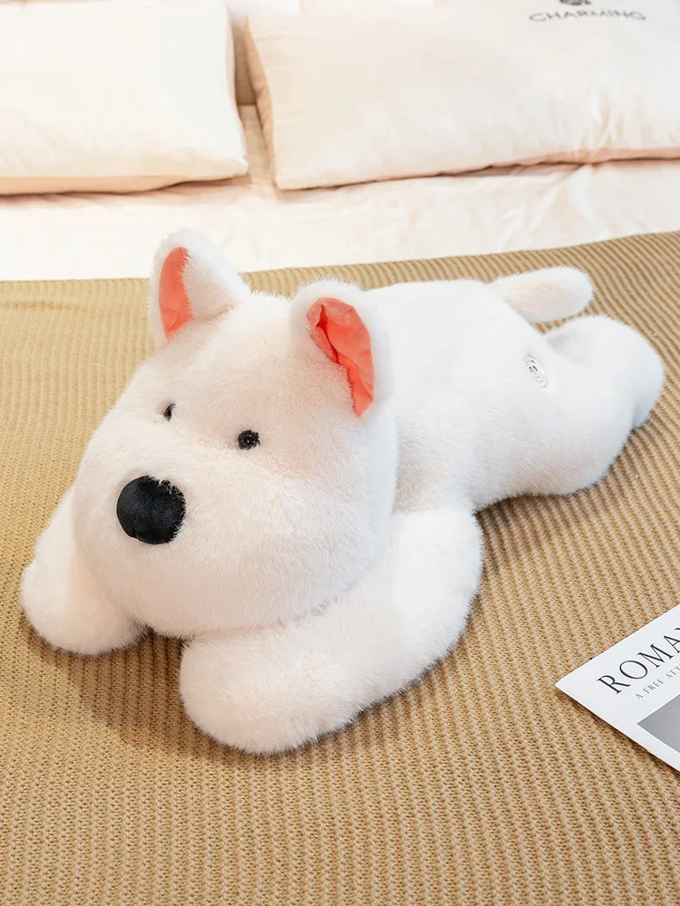 

1 шт., кавайная пушистая собака Вест-хайленд, Уайт-терьер, плюшевая мягкая плюшевая игрушка для щенка, чучело животного, кукла-подушка