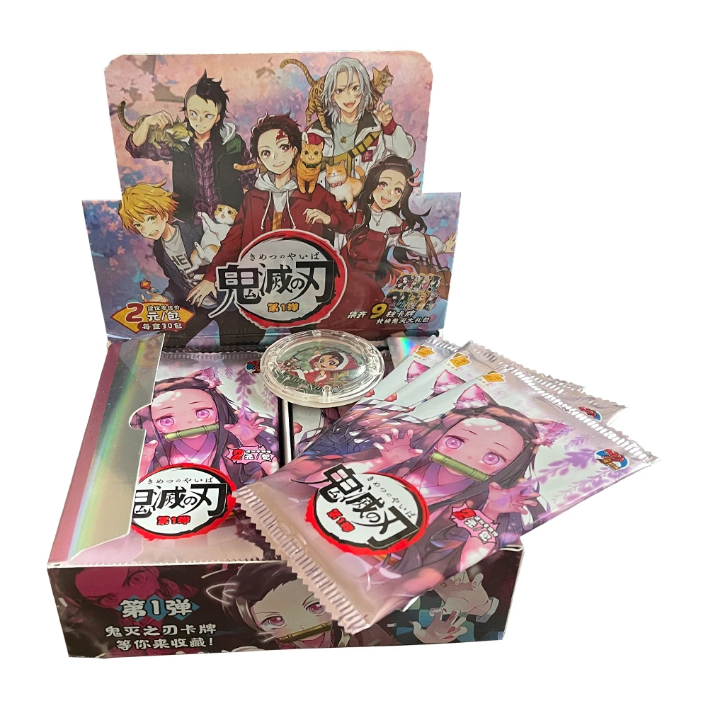 Out Of Print Demon Slayer Cards Infinite Train SSP Card Nezuko Kimetsu No Yaiba Japanese Anime Booster Box TCG Hobby Gifts