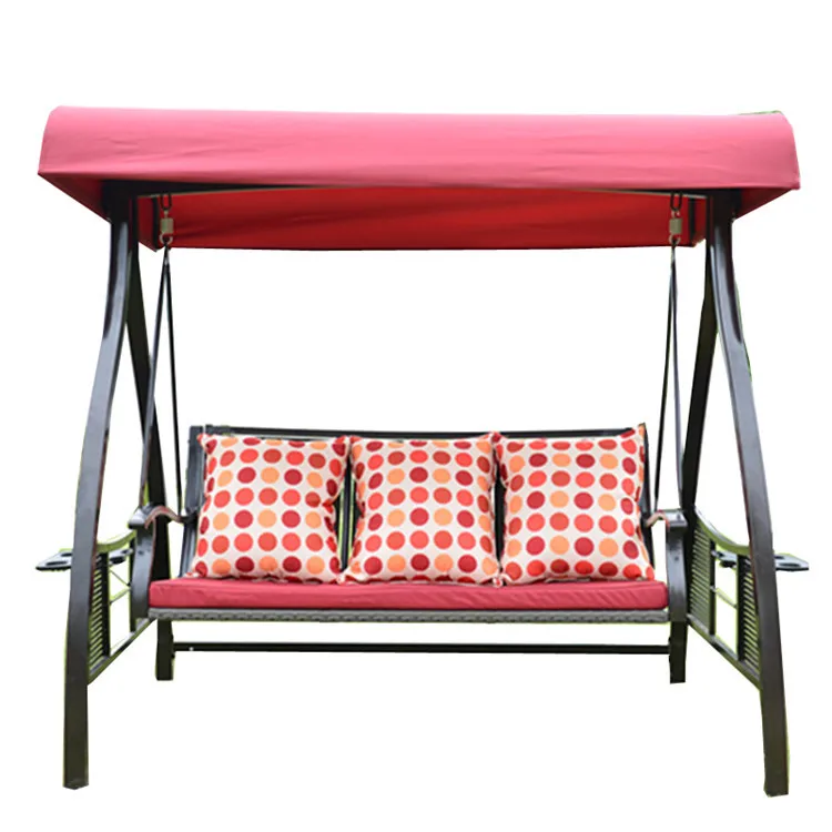 

Outdoor swing garden wrought iron rattan swing hanging chair courtyard balcony hanging chair shaker