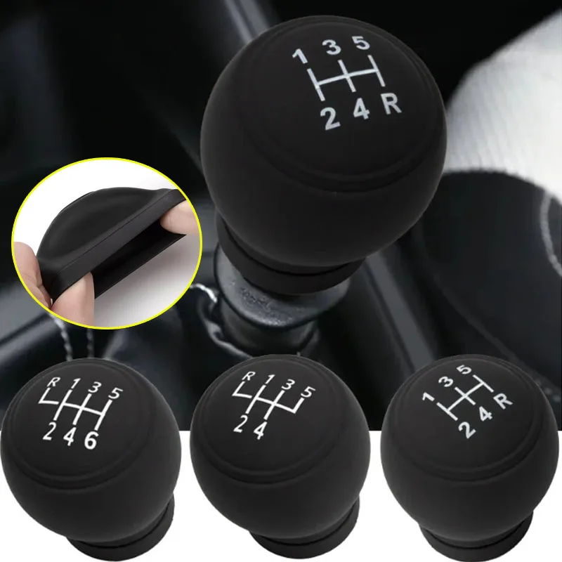 

Round Universal Silicone Gear Knob Cover Manual Gear Knob Cover Tear-resistant Waterproof Anti-skid Auto Accessories