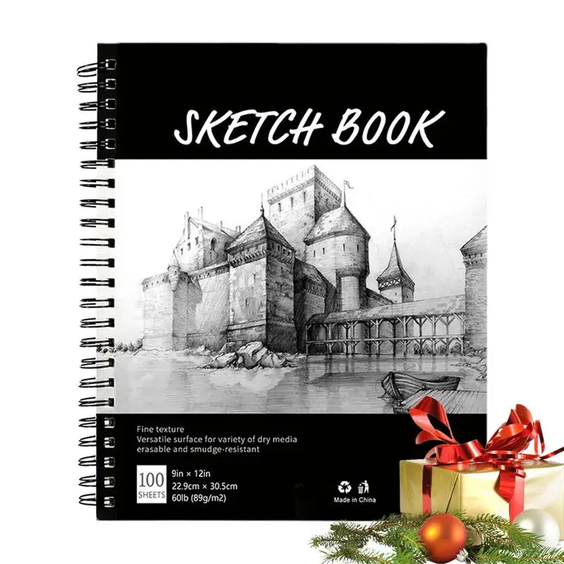 

Drawing Book 9x12inch Sketch Book With 100 Sheets Blank Pages Easy To Turn Pages Sketchbook For Sketching Drawing Writing