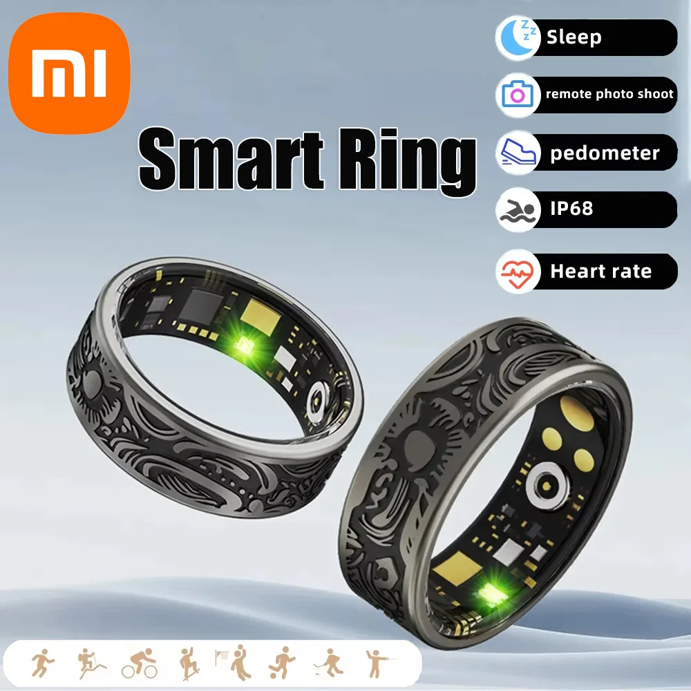 Xiaomi – anneau intelligent, fréquence cardiaque, pression artérielle, oxygène dans le sang, surveillance du sommeil, comptage des pas, suivi des activités, anneau étanche partagé