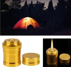 Portable Metal Mini Alcohol Lamp Lab Equipment Heating Liquid Stoves for Outdoor Survival Camping Hiking Travel Without