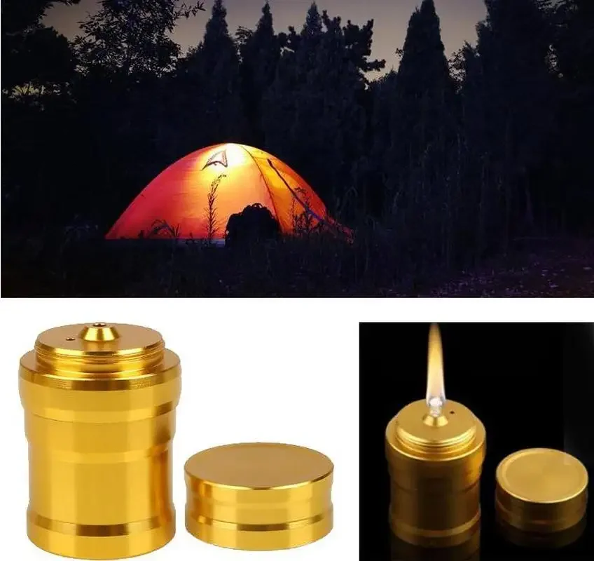 1Pc Outdoor Portable 10ml Mini Hiking Camping Alcohol-free Alcohol Lamp Liquid Lighter Stoves Tools Ignition Camping Tool