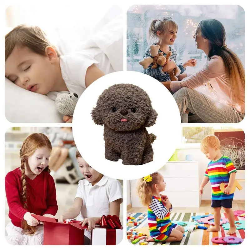 สุนัขตุ๊กตาสัตว์ 7.8 นิ้วหมอนนุ่มน่ารัก Plushies ตกแต่ง Sleeping Companion ตุ๊กตาสุนัขสําหรับชายหญิงตกแต่งบ้าน