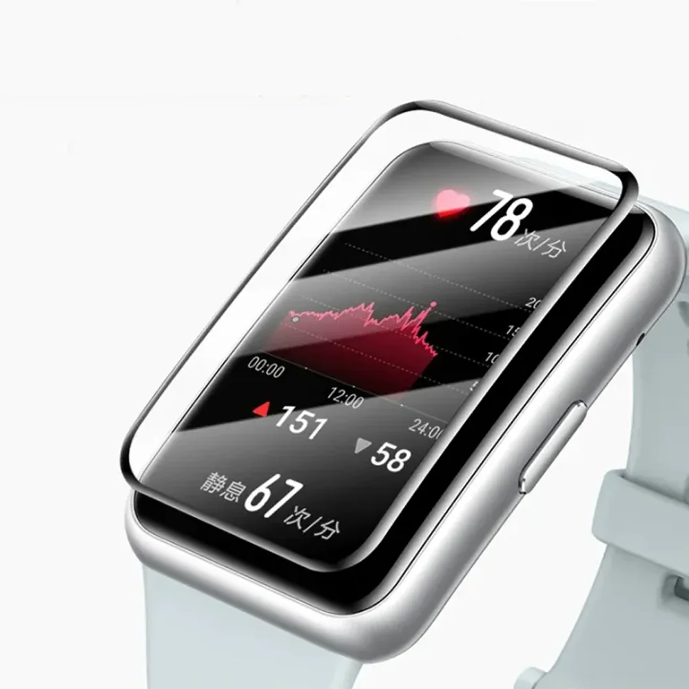 1-2 قطعة 9D الزجاج المقسى/فيلم ناعم لهواوي الفرقة 10 9 8 7 حامي الشاشة اكسسوارات سوار كوريا حامي اكسسوارات