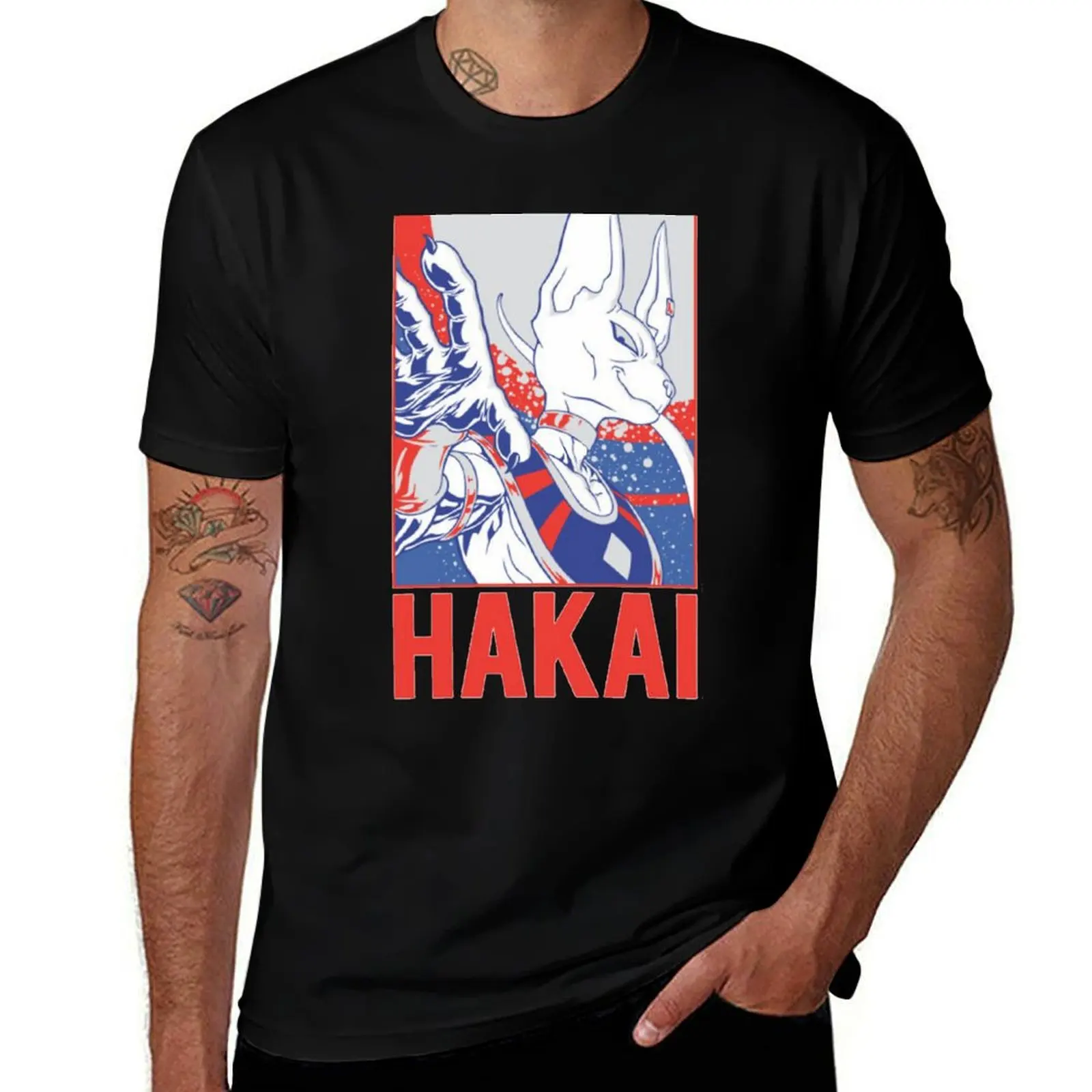 

T-Shirt with man t-shirt black package t prints custom HAKAI t shirt plain print shirts cotton for