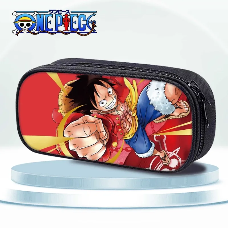 One Piece Luffy Cartoon Pencil Cases Large Capacity Pencil Bag Pouch Holder Box for Boy Girls Student Stationery School Supplies