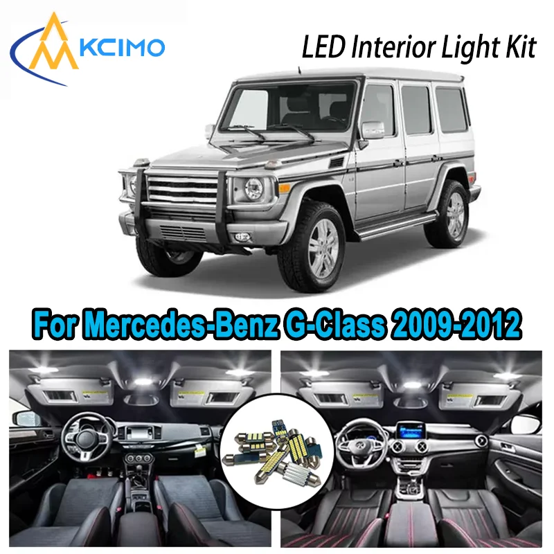 

High-Quality LED Interior Kit for Mercedes-Benz G-Class W463 MK2 2009-2012 Premium Error-Free Dome Map Trunk Automotive Lamps