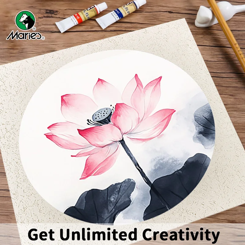 Marie's 20 Sheets Rice Paper, Soft Round Xuan Paper 13 x13 in, Sheng (Raw) Xuan Paper for Drawing Practice, for Artists & Adults