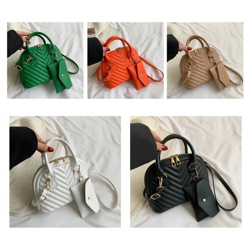 

Versatile Leisure Bags Trendy Shell Bag with Coin Purse Large Capacity PU Bags