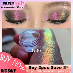 Metallic Laser Glitter Pigment Eyeshadow Powder Chameleon Ultra-fine Highlighter Pigment For Women Eye Makeup Accessories