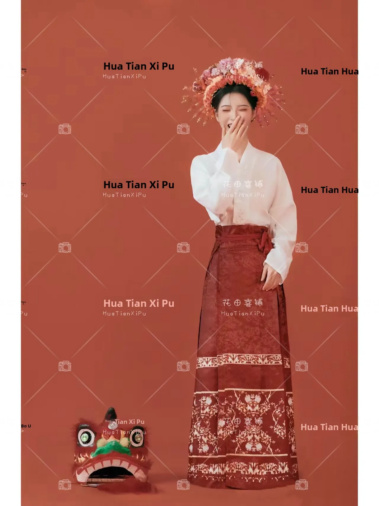 

Retro Studio Photography Costume New Chinese Style Girl Art Photo Hanfu Skirt Traditional Costume Women's Fashion Summer 2023