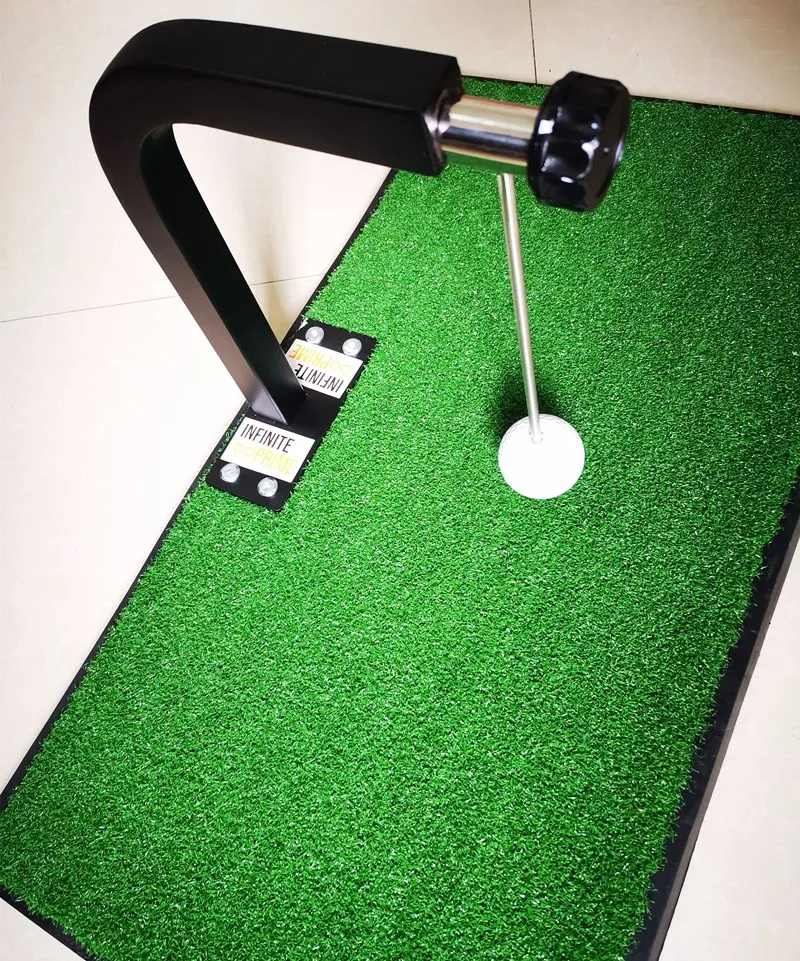 

Cheap Wholesale 360 Rotation Portable Indoor Trainer Golf Training Aids Spinner Golf Swing Trainer with Grass Mat