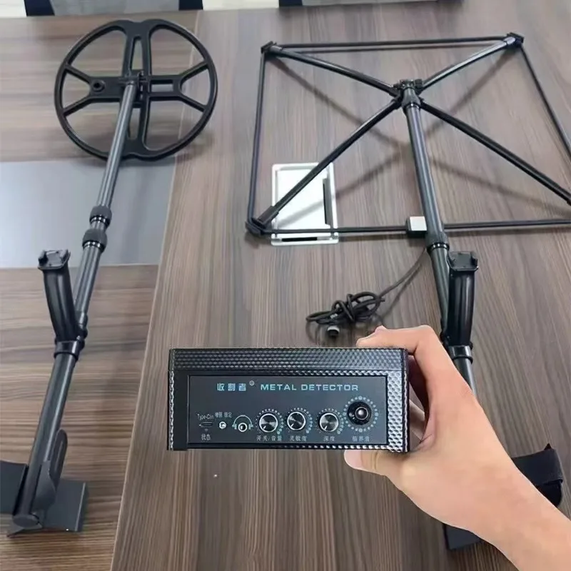 

【Best-selling】Gold Plastic Handheld Metal Detector TF9000-50C IP68 Waterproof Rating Stainless Steel Construction for Treasure H