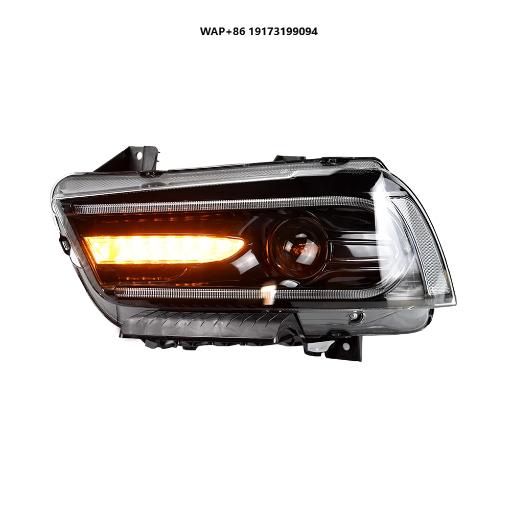 

Для-DodgeCharger 2011-2014, обновленная сборка передних фонарей, высококачественная светодиодная фара, линза проектора, новые автомобильные аксессуары для инструментов