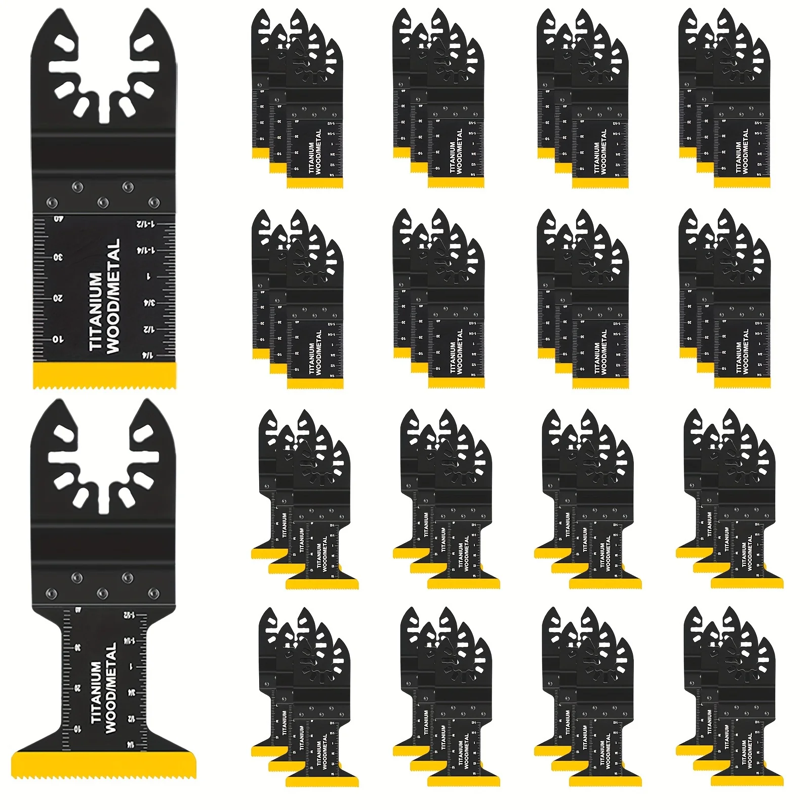 Oscilante Titânio Multitool Lâminas, Madeira, Plásticos, Corte De Metal, Universal Saw Blades Kits, 6Pcs