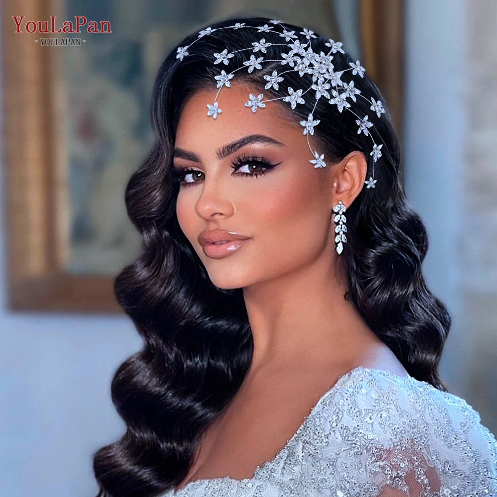 YouLaPan HP502 Braut Kamm Legierung Blume Frauen Kopfstück Elegante Hochzeit Haar Zubehör Schmuck für Party Prinzessin Headwear