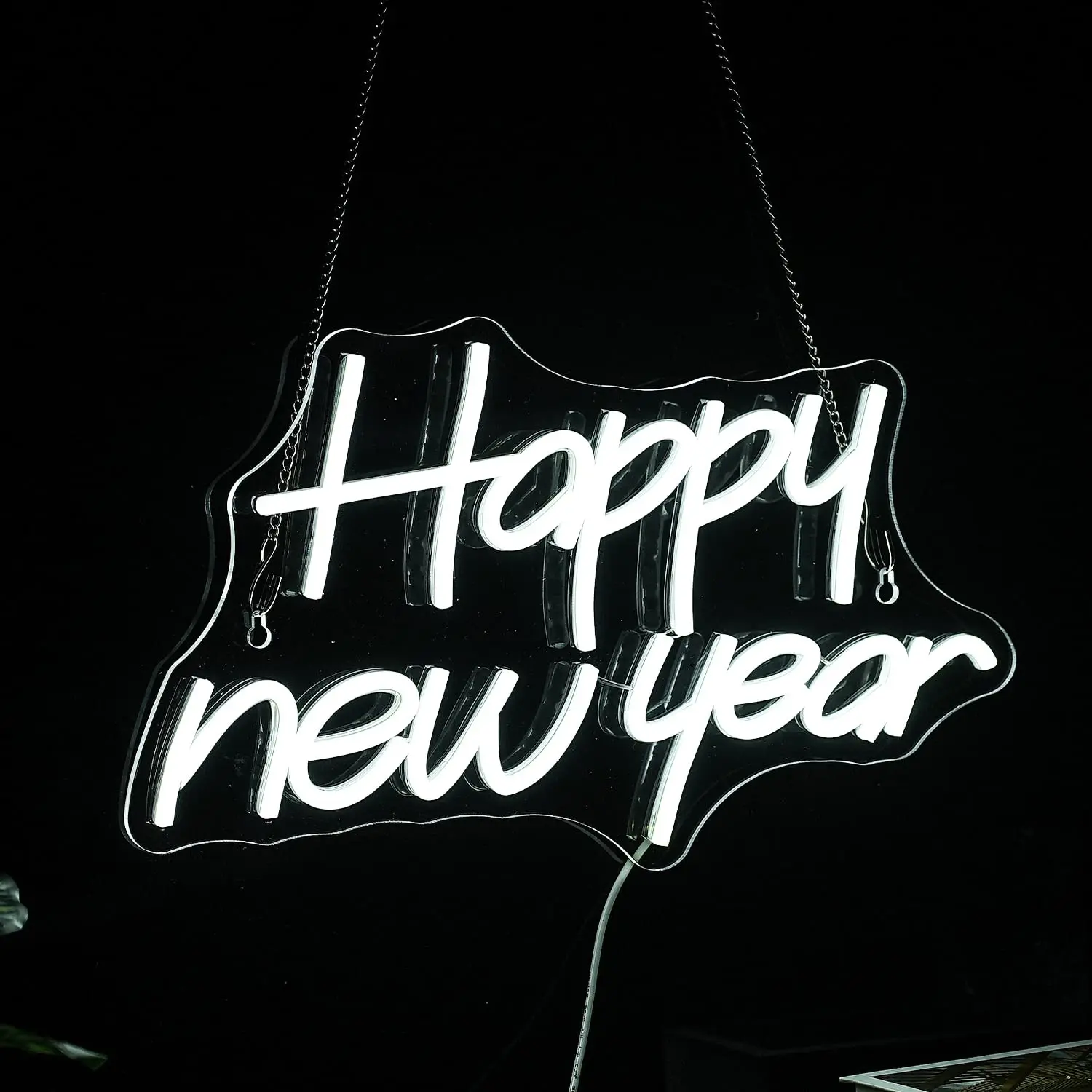 

Happy New Year Neon Sign Party LED Lights for Wall Decor for Home, Bedroom Room Winter Christmas Happy New Year Party