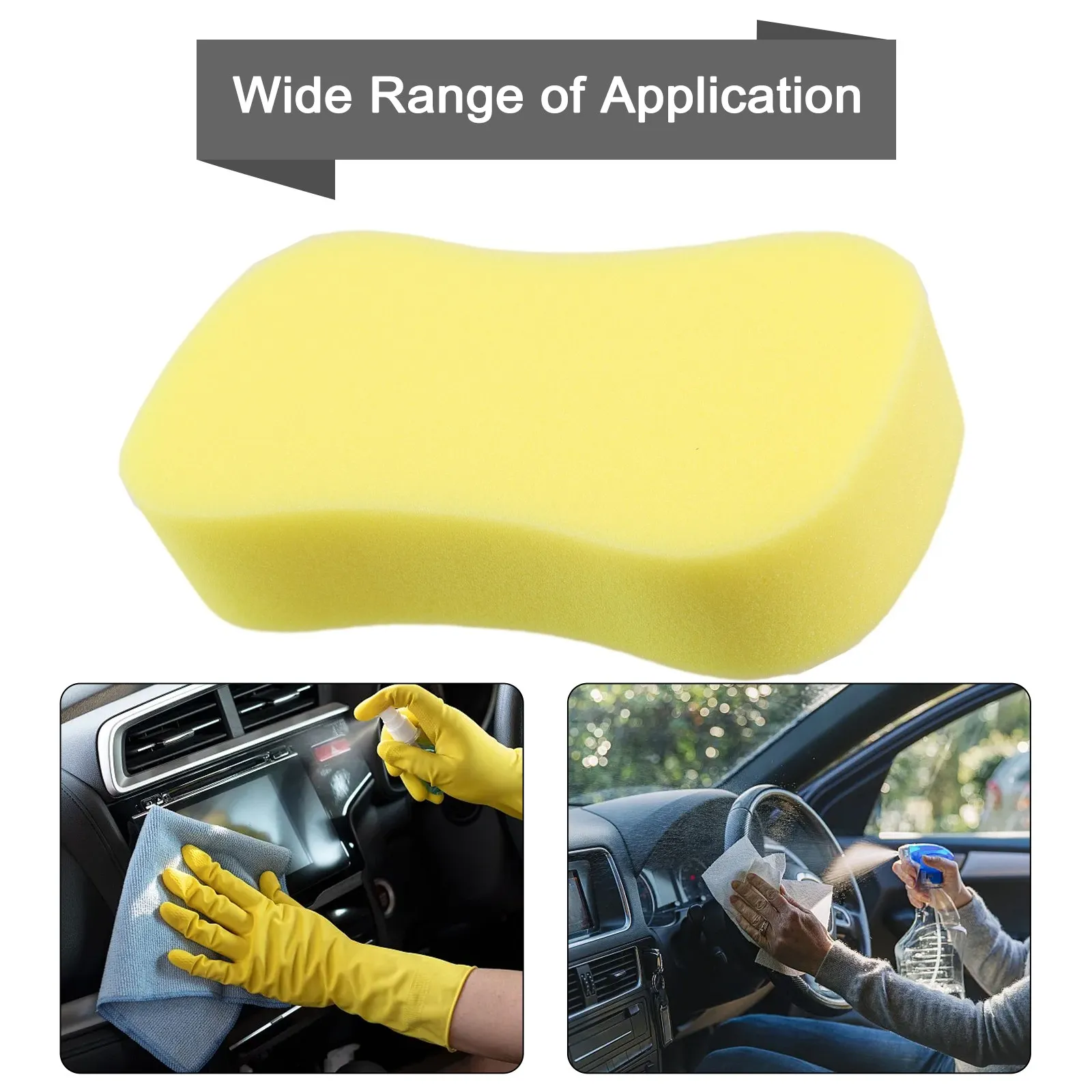 Large Sponge for Car Washing and Home Cleaning Use on Vans Caravans Kitchens and Toilets with Quick Foam Generation