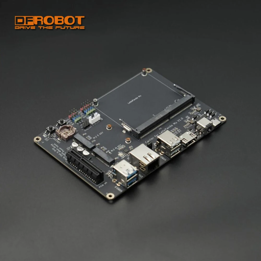 DFRobot Lite Carrier Base Board for LattePanda Mu Compute Module Dev Platform SBC with USB 3.0 Ethernet PCIe 3.0 M.2 M key HDMI